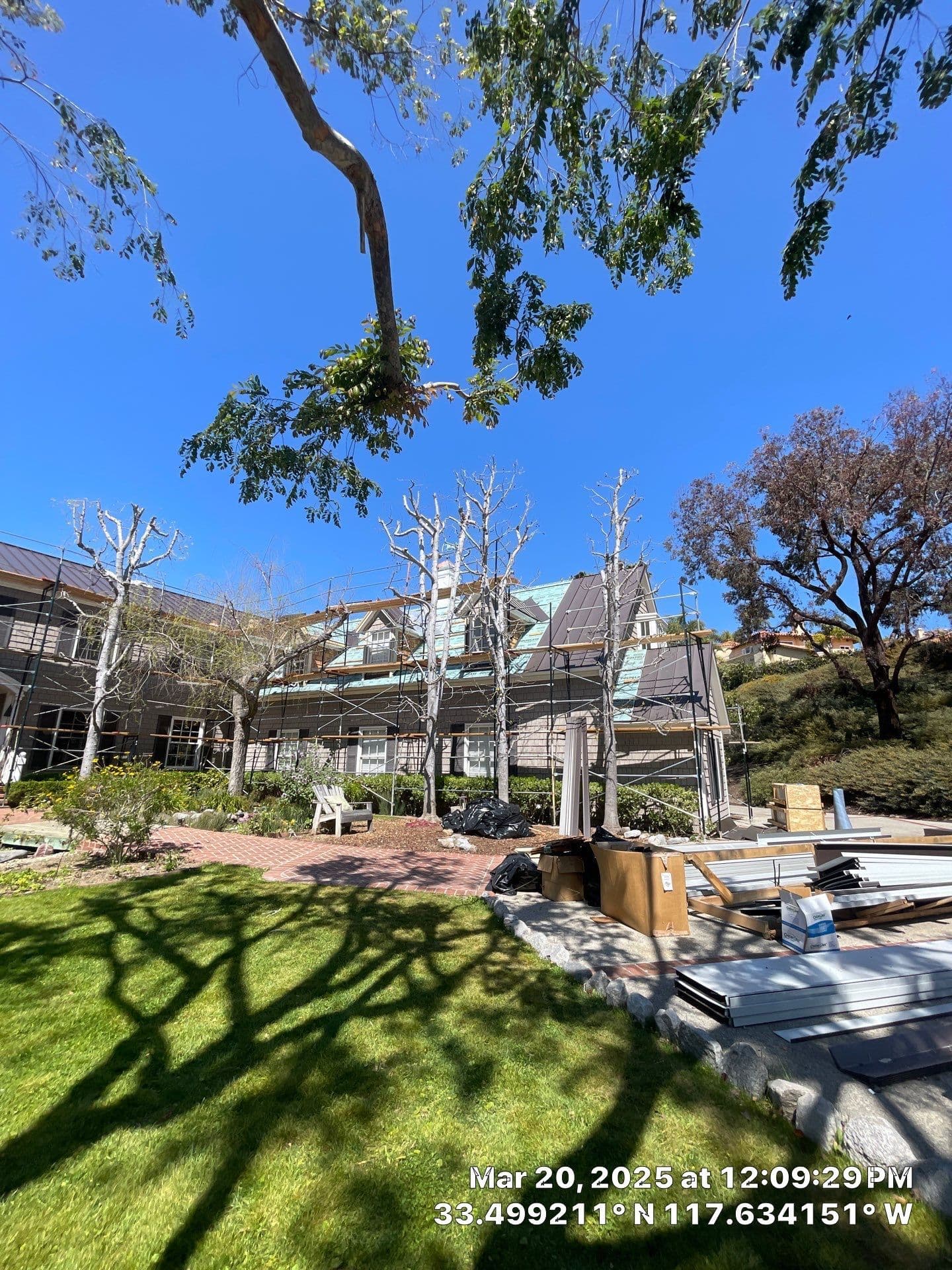 Gallery photos for Standing-Seam Metal Roof (Vintage color) installation in San Juan Capistrano: Image #5