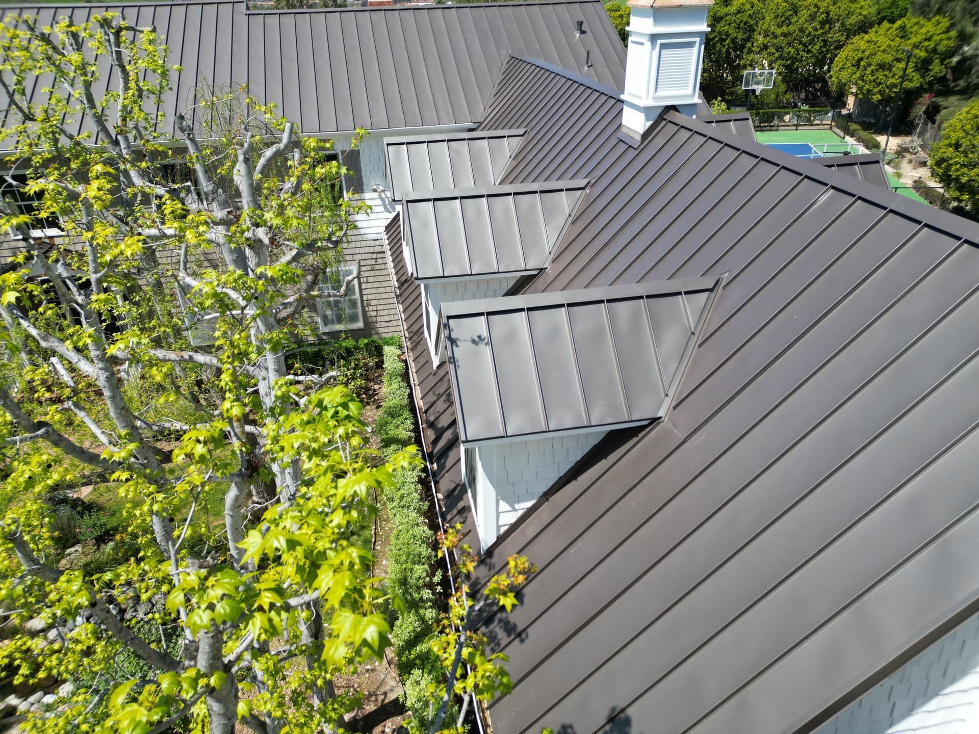 Gallery photos for Standing-Seam Metal Roof (Vintage color) installation in San Juan Capistrano: Image #22