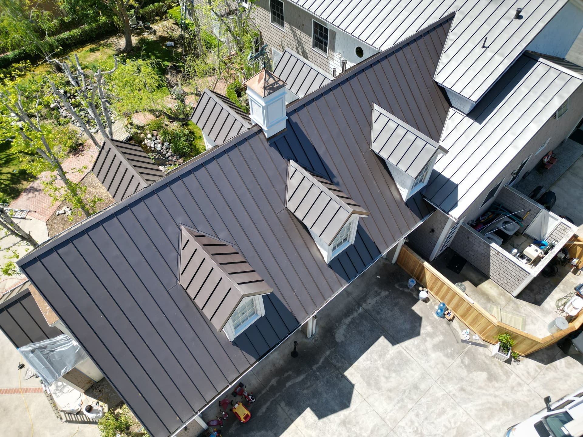 Gallery photos for Standing-Seam Metal Roof (Vintage color) installation in San Juan Capistrano: Image #15