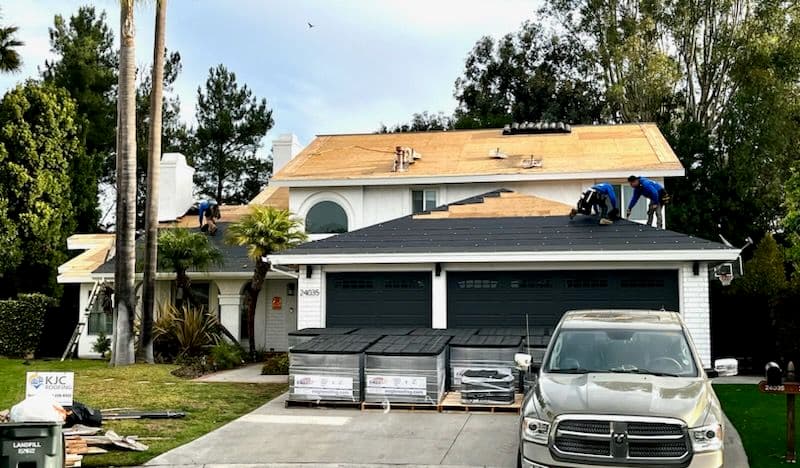 Gallery photos for Roof Transformation with Dark Flat Tiles: Image #2
