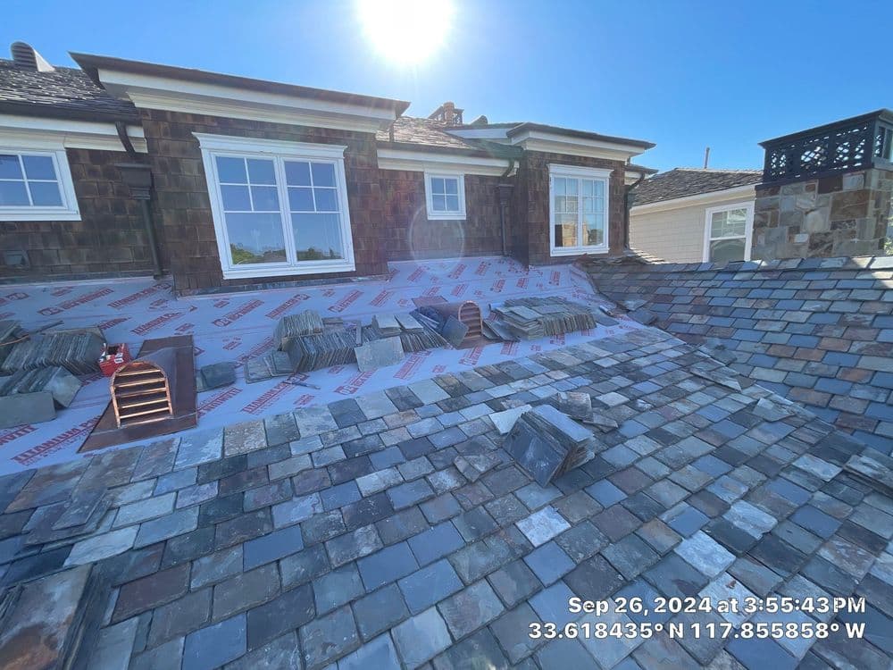 Slate Roof Installation in Newport Beach image